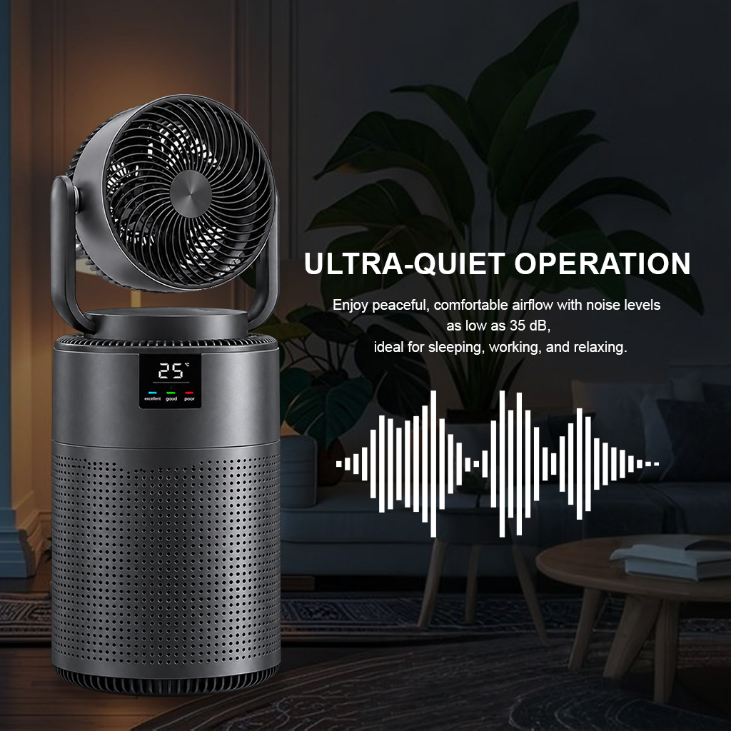 Hydrixx 2in1 Air Purifier Circulation Fan with HEPA Filtration - Image 5